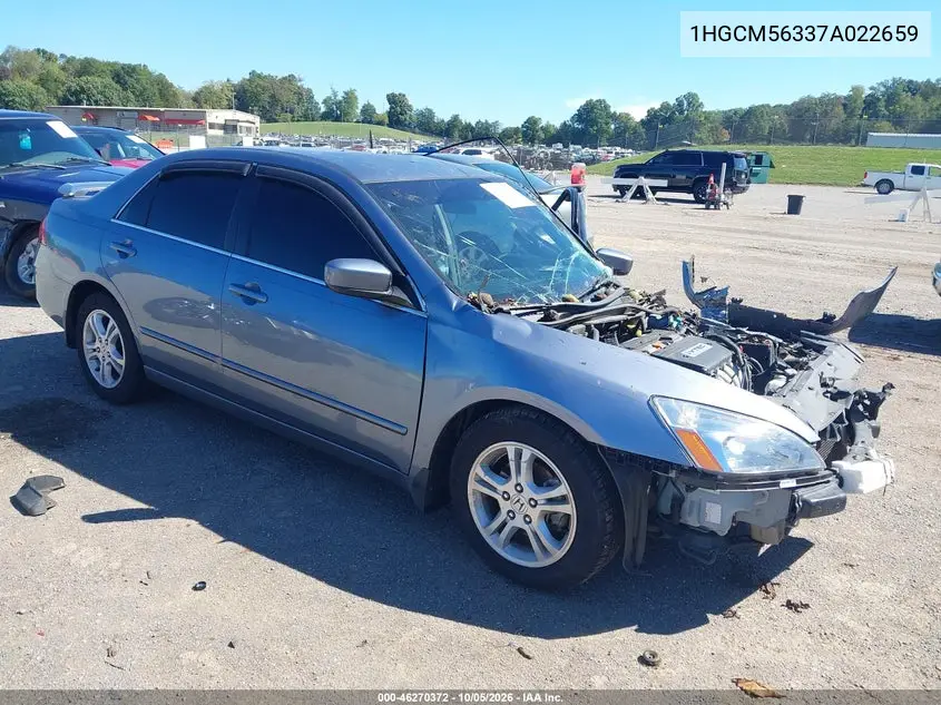 HONDA ACCORD 2007, VIN 1HGCM56337A022659