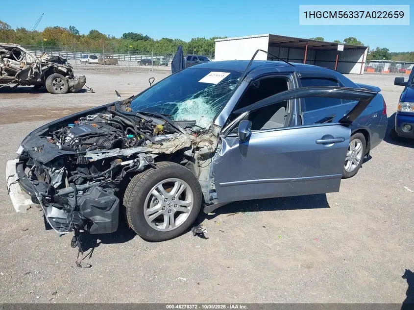 2007 HONDA ACCORD VIN 1HGCM56337A022659 — фото 2