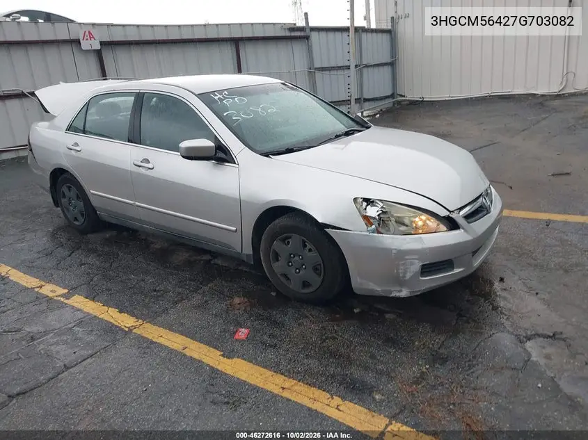 HONDA ACCORD 2007, VIN 3HGCM56427G703082