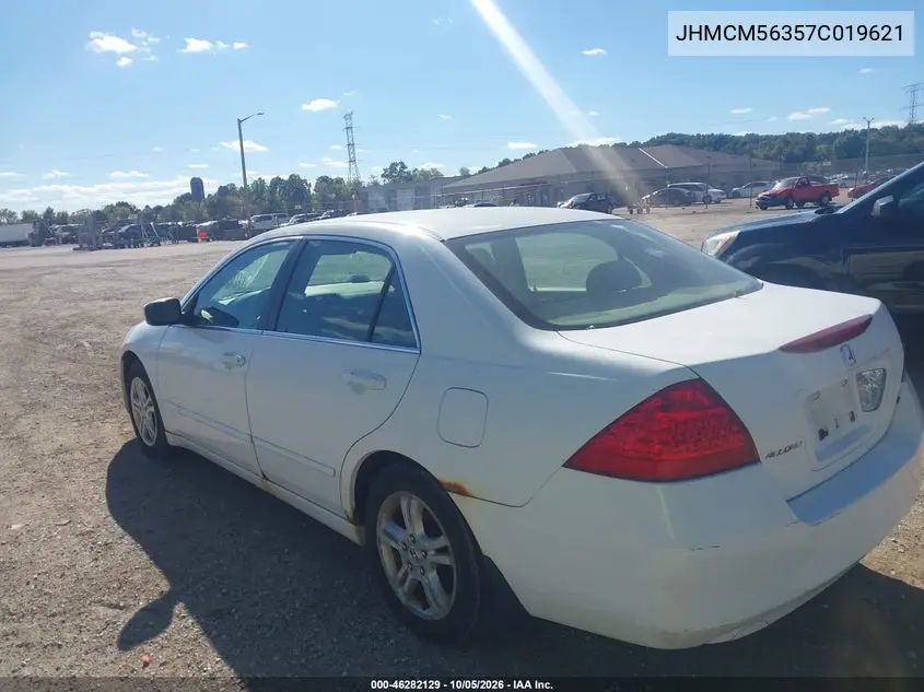 2007 HONDA ACCORD VIN JHMCM56357C019621 — фото 3