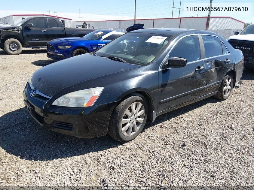 2007 HONDA ACCORD VIN 1HGCM66567A079610 — фото 2