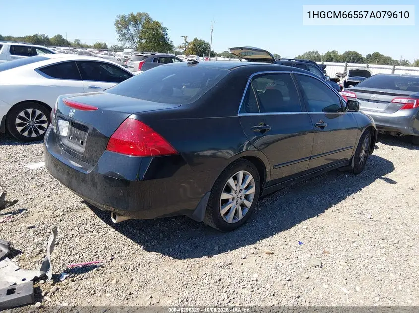 2007 HONDA ACCORD VIN 1HGCM66567A079610 — фото 4