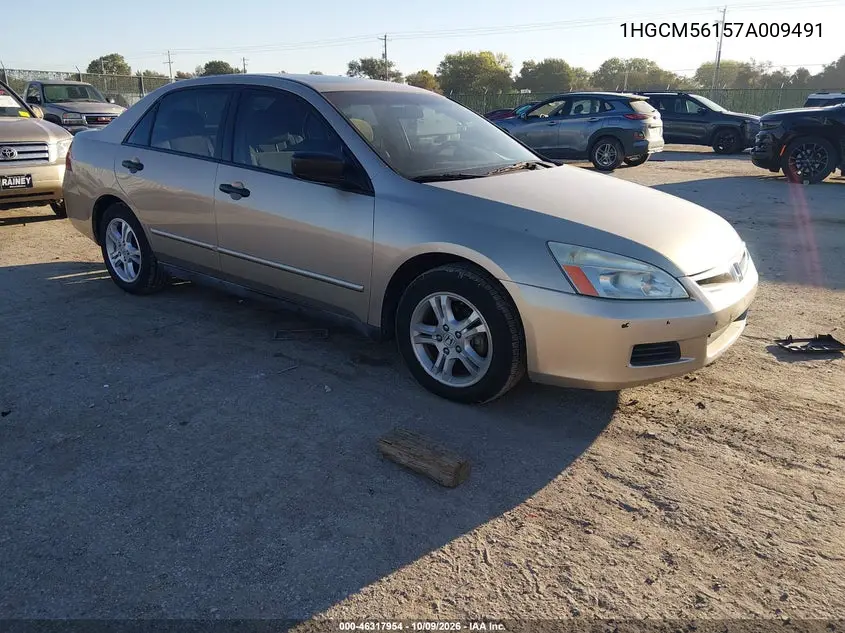 HONDA ACCORD 2007, VIN 1HGCM56157A009491