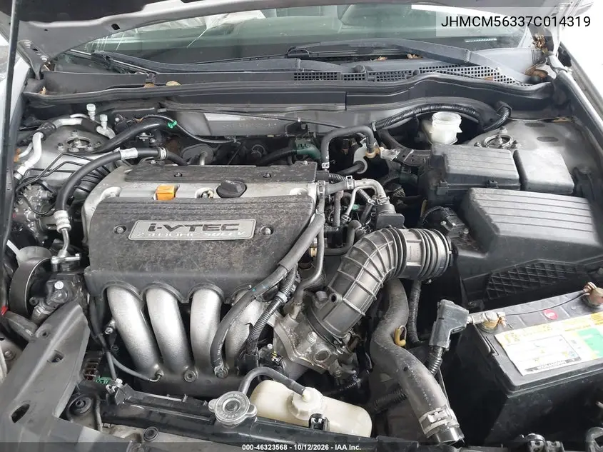 2007 HONDA ACCORD VIN JHMCM56337C014319 — фото 10