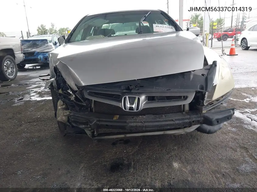 2007 HONDA ACCORD VIN JHMCM56337C014319 — фото 6