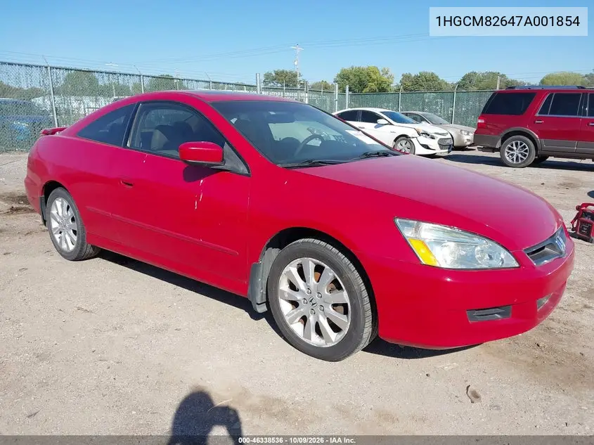 HONDA ACCORD 2007, VIN 1HGCM82647A001854