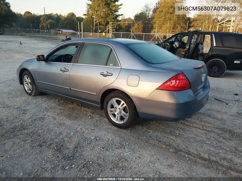 2007 HONDA ACCORD VIN 1HGCM56307A079823 — фото 3