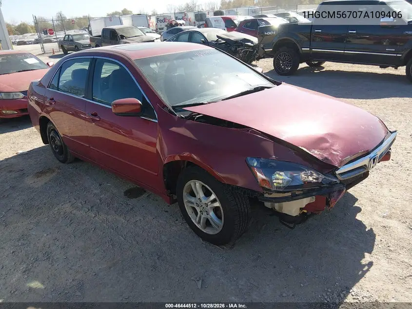HONDA ACCORD 2007, VIN 1HGCM56707A109406