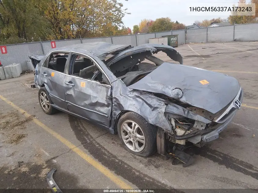 HONDA ACCORD 2007, VIN 1HGCM56337A173243