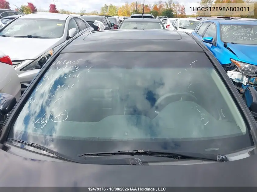 2008 HONDA ACCORD VIN 1HGCS12898A803011 — фото 16