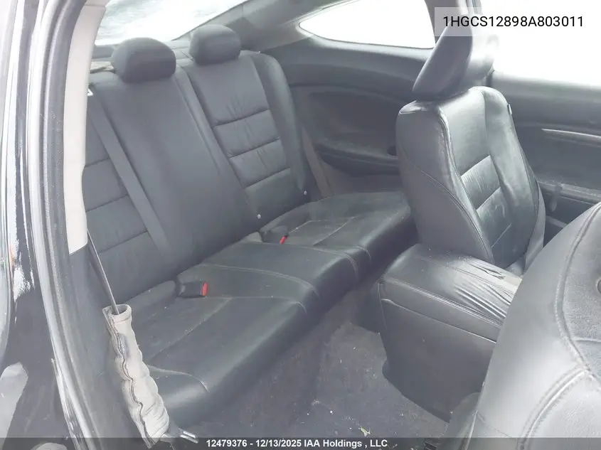 2008 HONDA ACCORD VIN 1HGCS12898A803011 — фото 8