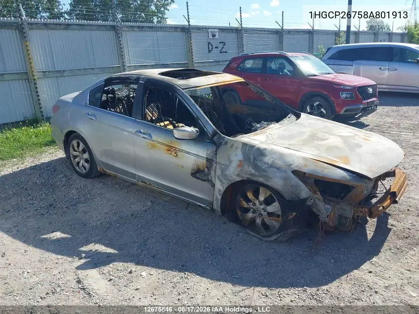 HONDA ACCORD 2008, VIN 1HGCP26758A801913