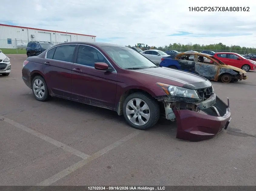 HONDA ACCORD 2008, VIN 1HGCP267X8A808162