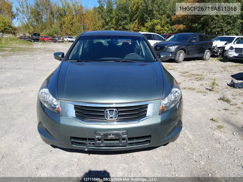 2008 HONDA ACCORD VIN 1HGCP26718A811368 — фото 12