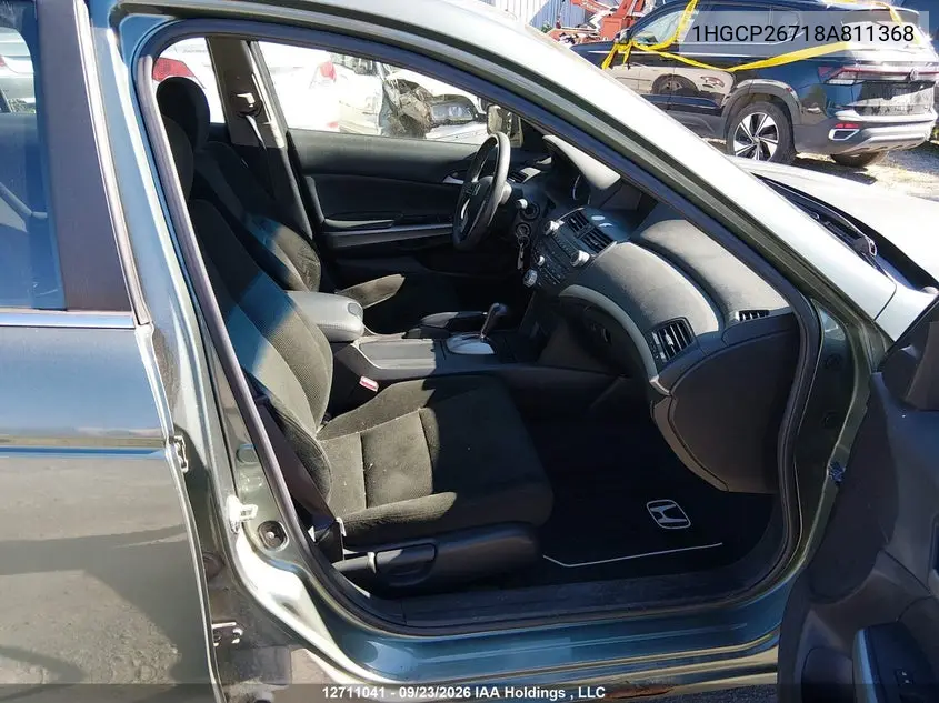 2008 HONDA ACCORD VIN 1HGCP26718A811368 — фото 5