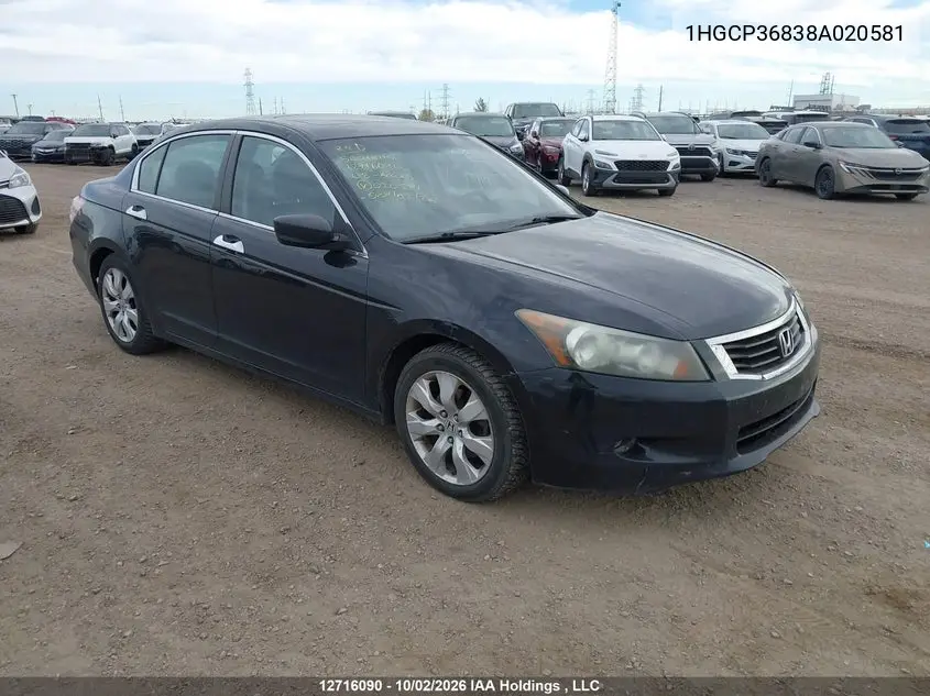 HONDA ACCORD 2008, VIN 1HGCP36838A020581