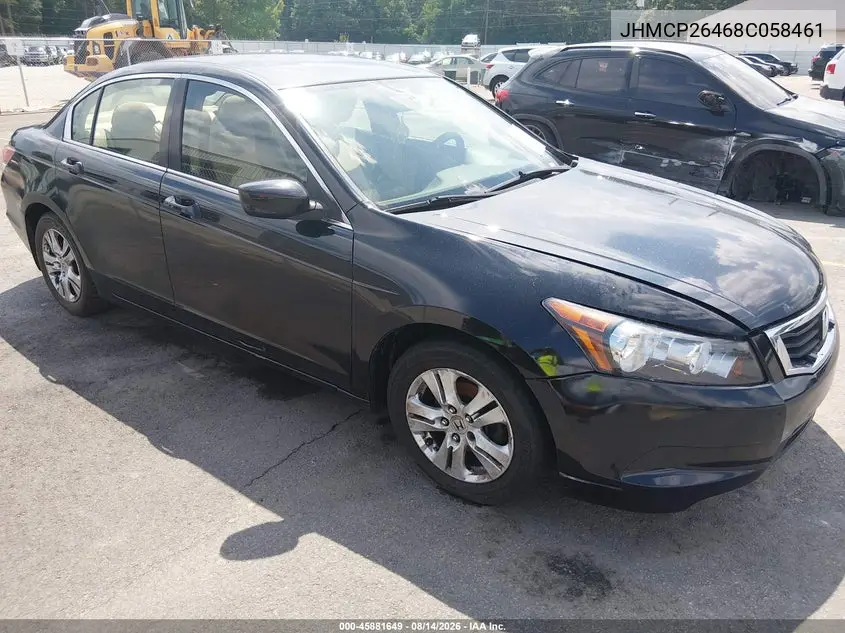 HONDA ACCORD 2008, VIN JHMCP26468C058461