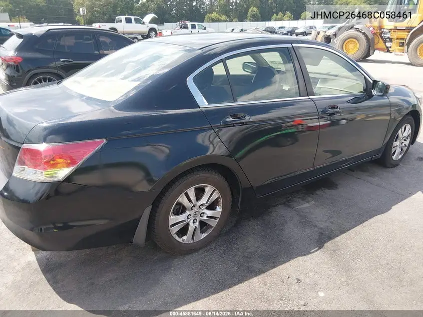 2008 HONDA ACCORD VIN JHMCP26468C058461 — фото 4