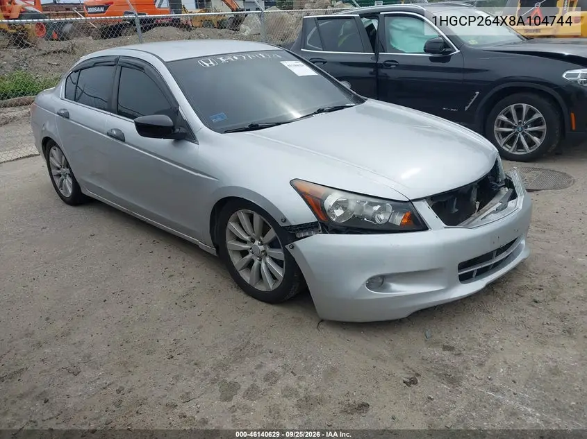 HONDA ACCORD 2008, VIN 1HGCP264X8A104744