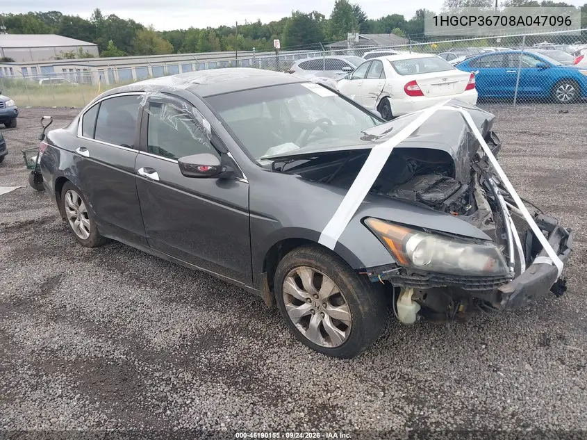 HONDA ACCORD 2008, VIN 1HGCP36708A047096