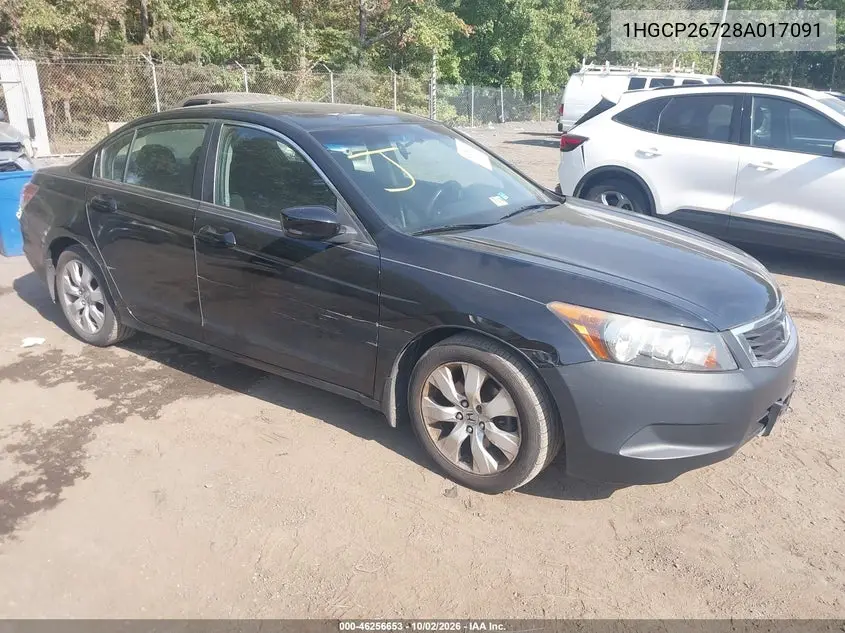 HONDA ACCORD 2008, VIN 1HGCP26728A017091
