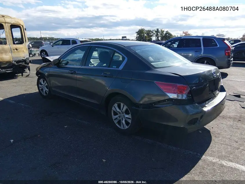2008 HONDA ACCORD VIN 1HGCP26488A080704 — фото 3