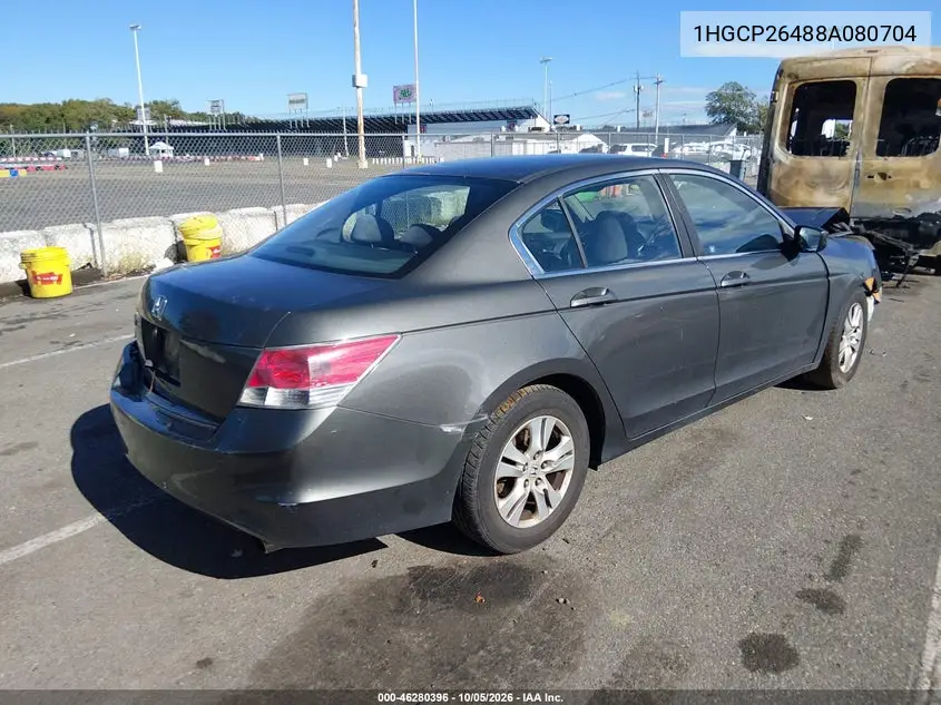 2008 HONDA ACCORD VIN 1HGCP26488A080704 — фото 4