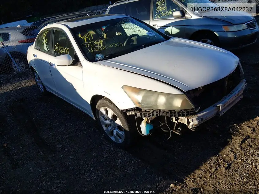 HONDA ACCORD 2008, VIN 1HGCP368X8A042237