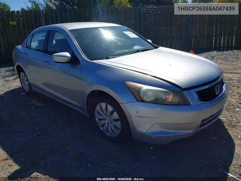 HONDA ACCORD 2008, VIN 1HGCP26358A047439