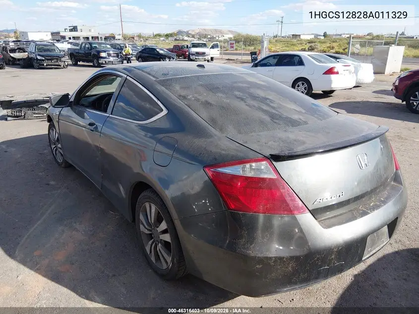 2008 HONDA ACCORD VIN 1HGCS12828A011329 — фото 3