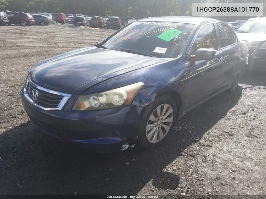 2008 HONDA ACCORD VIN 1HGCP26388A101770 — фото 2