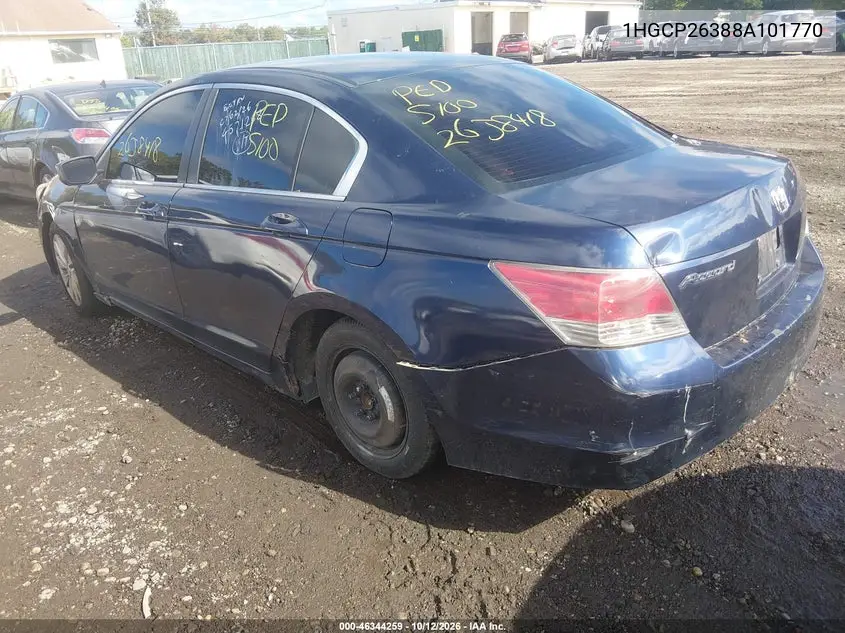 2008 HONDA ACCORD VIN 1HGCP26388A101770 — фото 3