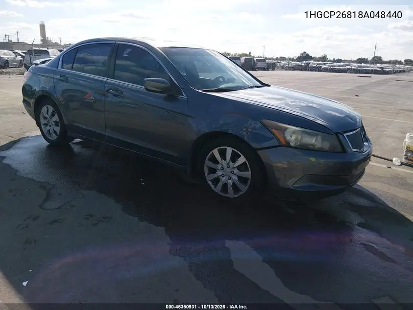 HONDA ACCORD 2008, VIN 1HGCP26818A048440