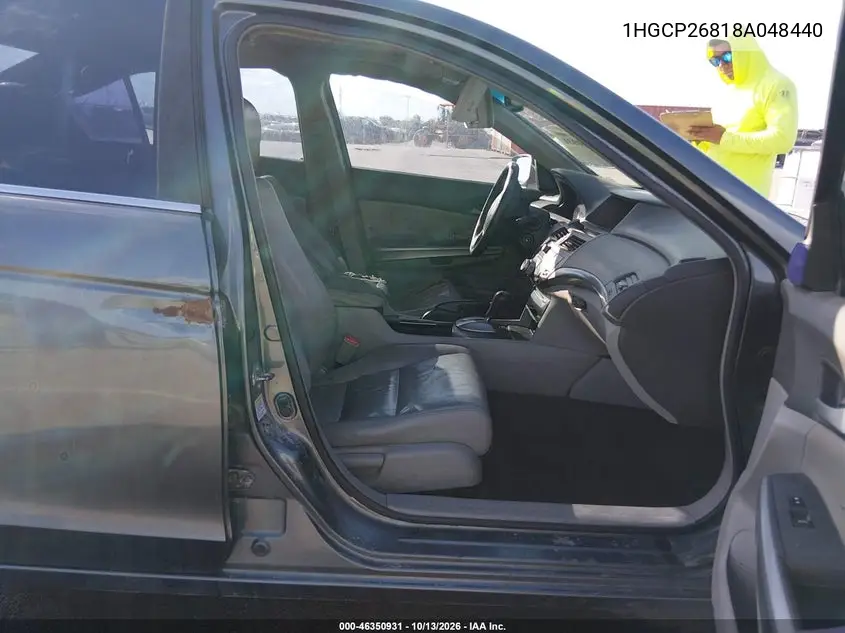 2008 HONDA ACCORD VIN 1HGCP26818A048440 — фото 5
