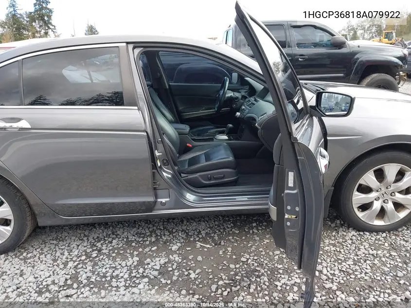 2008 HONDA ACCORD VIN 1HGCP36818A079922 — фото 5