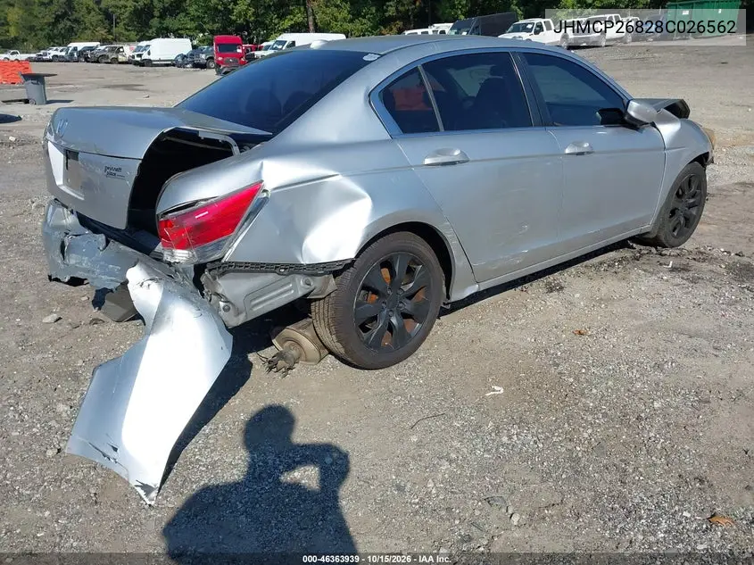 2008 HONDA ACCORD VIN JHMCP26828C026562 — фото 4