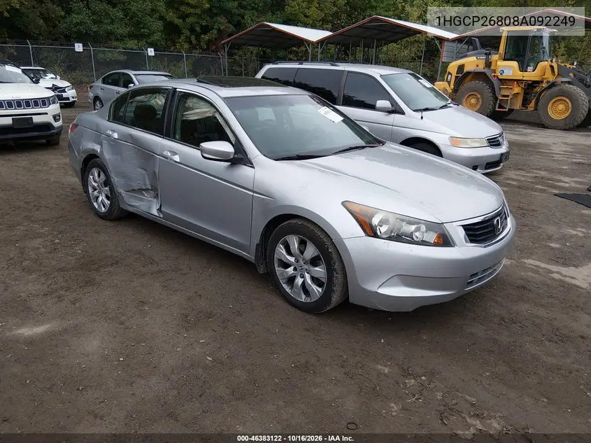 HONDA ACCORD 2008, VIN 1HGCP26808A092249