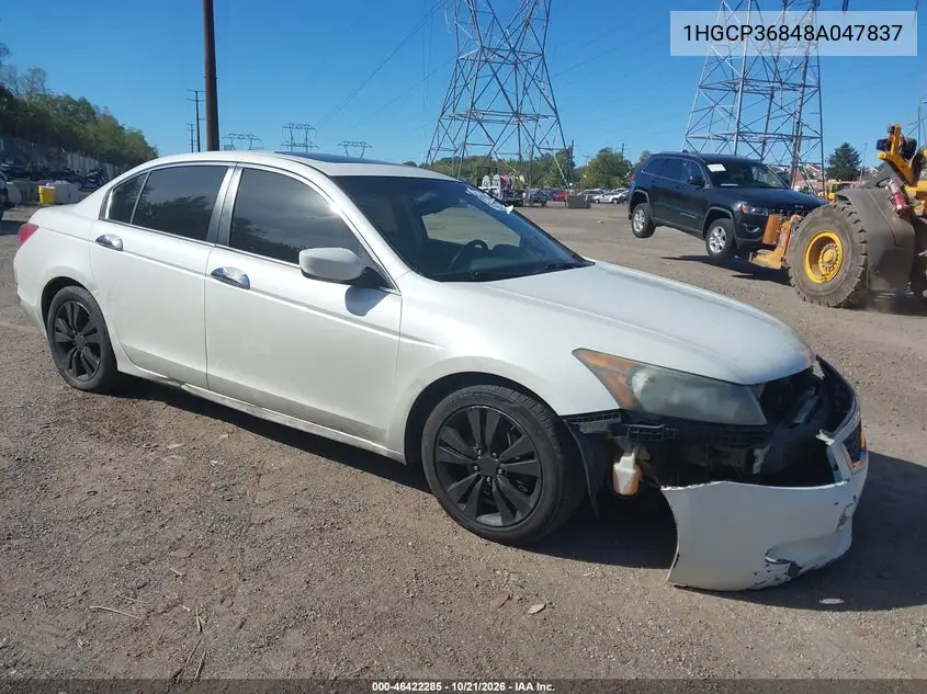 HONDA ACCORD 2008, VIN 1HGCP36848A047837