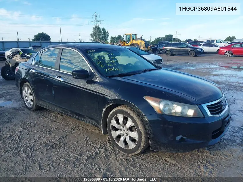 HONDA ACCORD 2009, VIN 1HGCP36809A801544