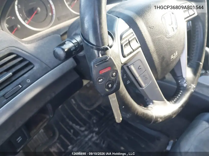 2009 HONDA ACCORD VIN 1HGCP36809A801544 — фото 10