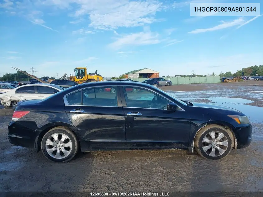 2009 HONDA ACCORD VIN 1HGCP36809A801544 — фото 12