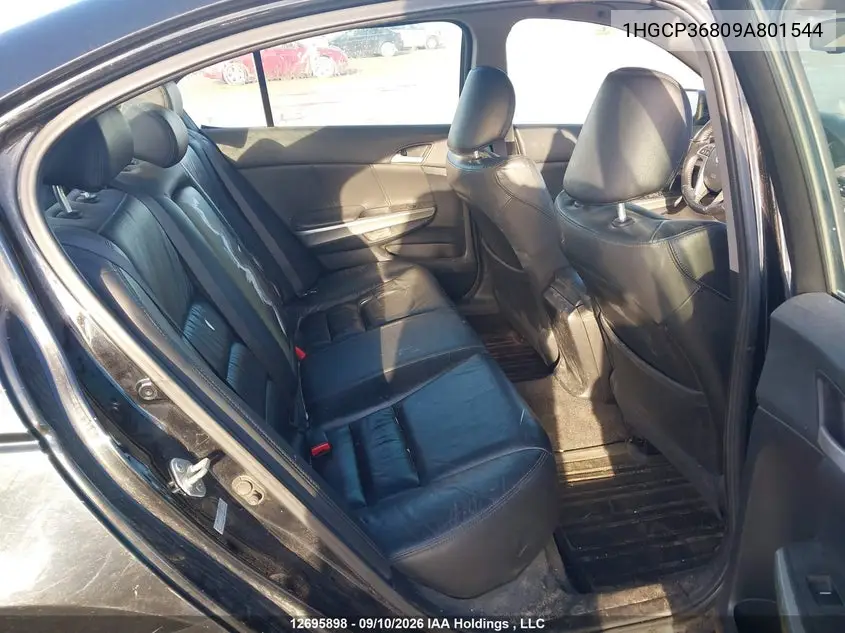 2009 HONDA ACCORD VIN 1HGCP36809A801544 — фото 8
