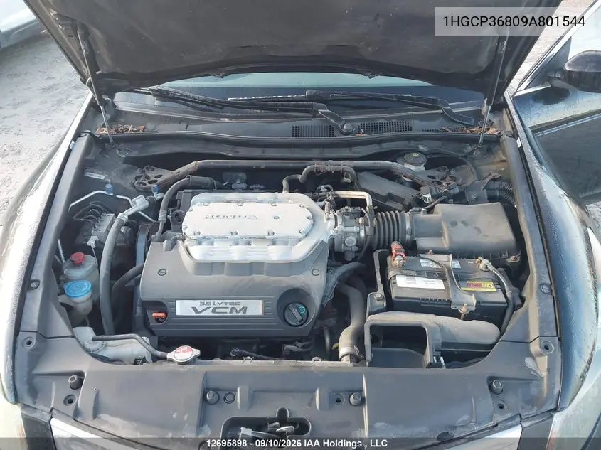 2009 HONDA ACCORD VIN 1HGCP36809A801544 — фото 9