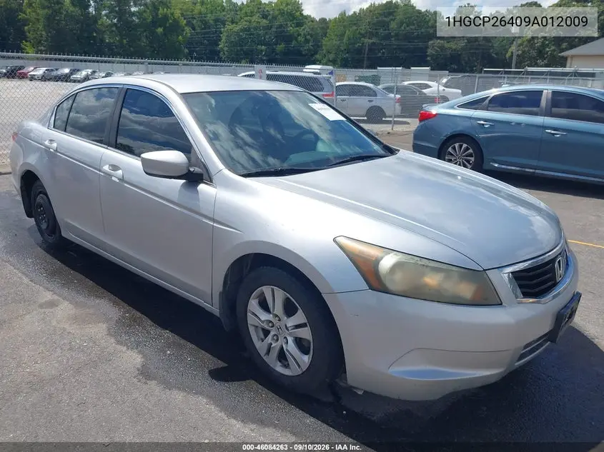 HONDA ACCORD 2009, VIN 1HGCP26409A012009