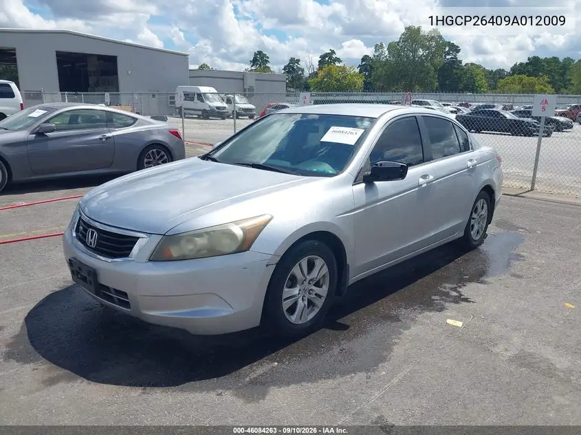 2009 HONDA ACCORD VIN 1HGCP26409A012009 — фото 2