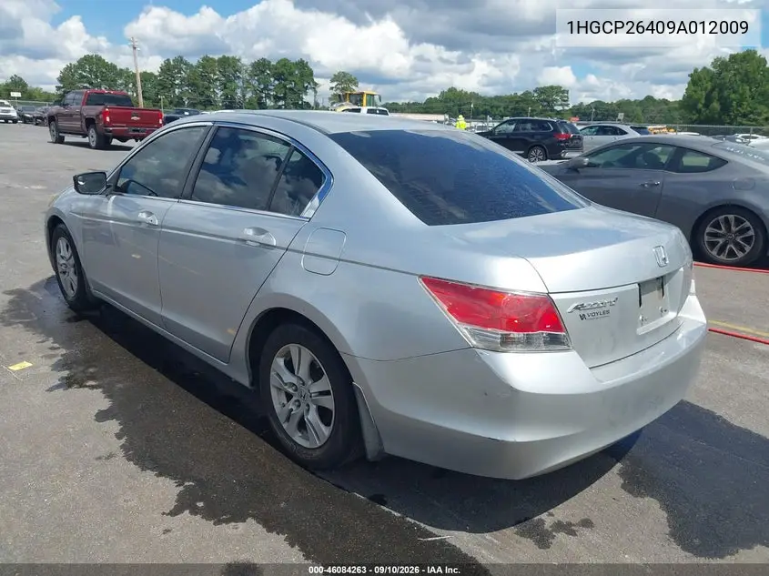 2009 HONDA ACCORD VIN 1HGCP26409A012009 — фото 3