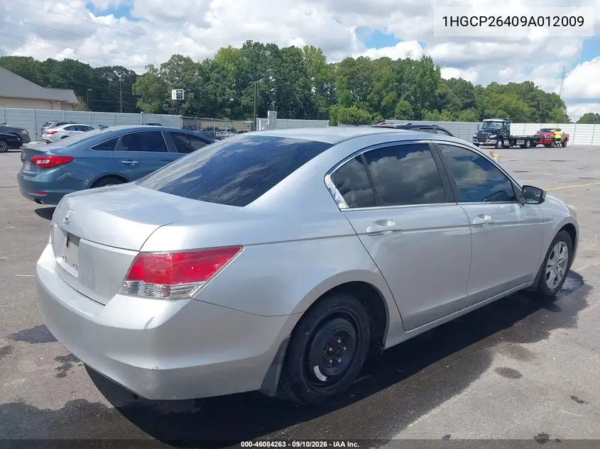 2009 HONDA ACCORD VIN 1HGCP26409A012009 — фото 4