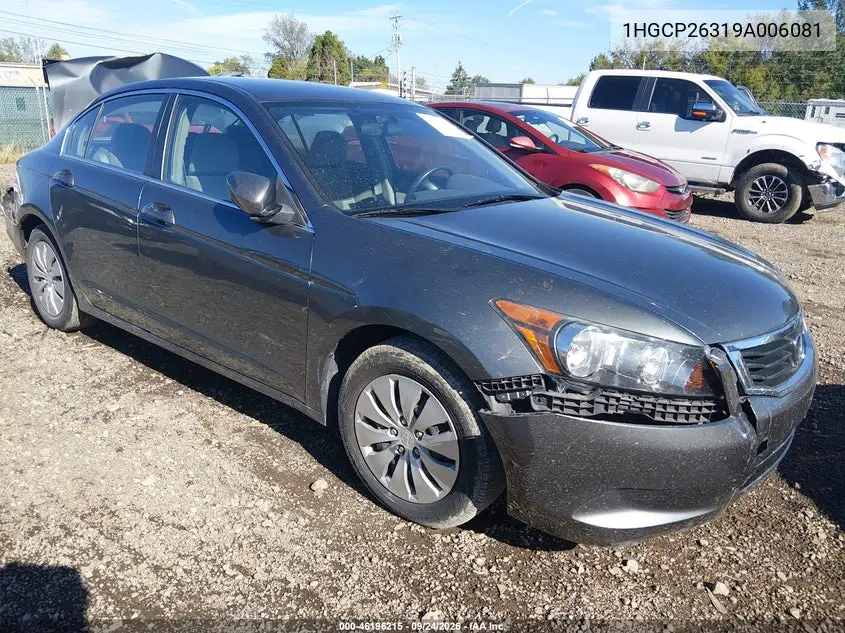 HONDA ACCORD 2009, VIN 1HGCP26319A006081