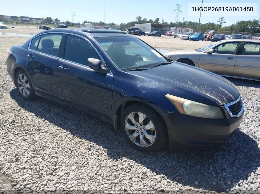 HONDA ACCORD 2009, VIN 1HGCP26819A061450