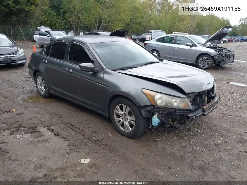 HONDA ACCORD 2009, VIN 1HGCP26469A191155